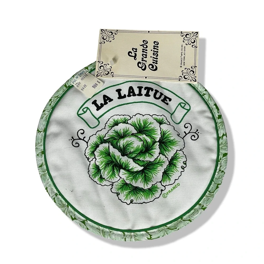 La Grande Cuisine‎ Pot Holder Trivet Lettuce Salad Franco Mfg Co New York